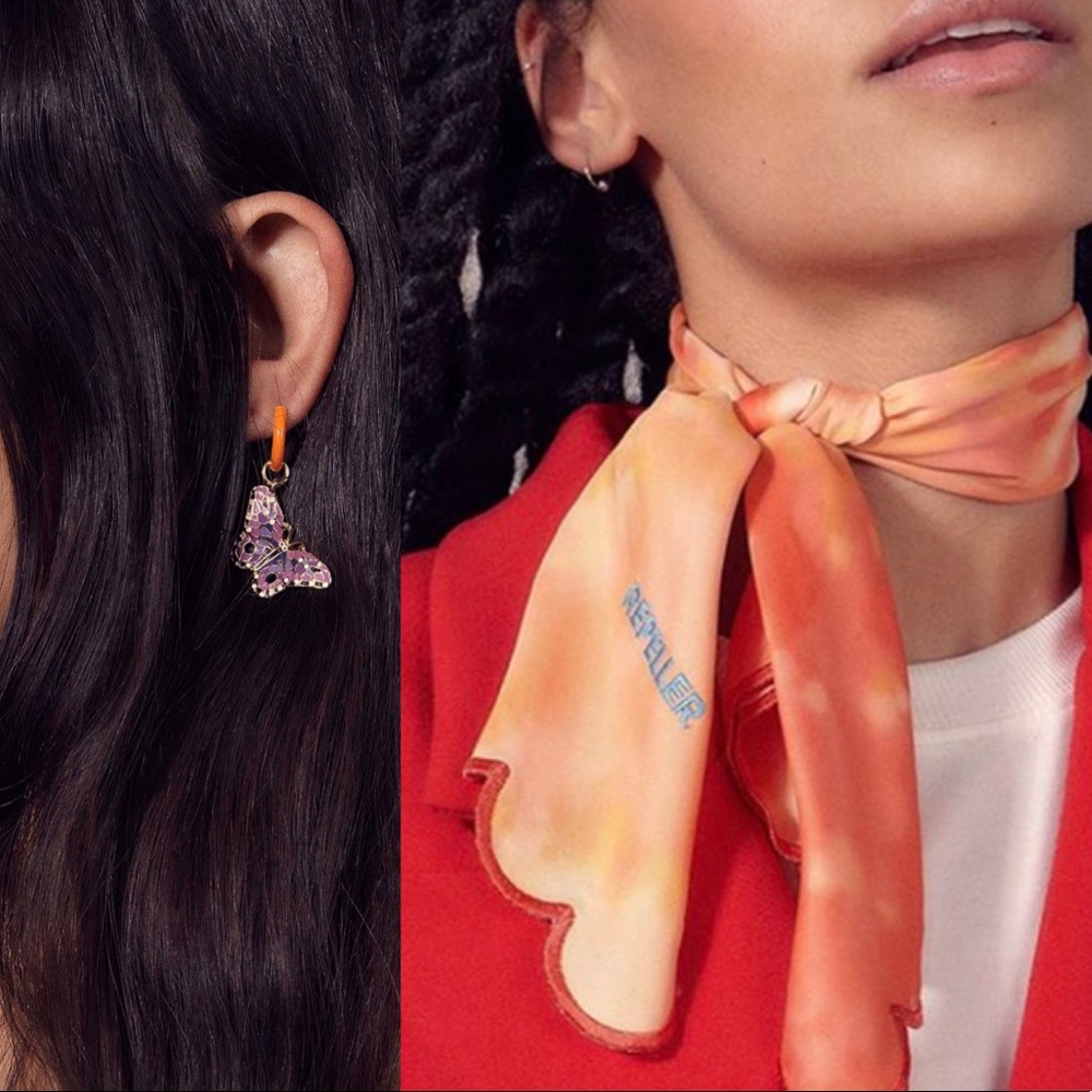 Man Repeller Scarf & Earring Bundle